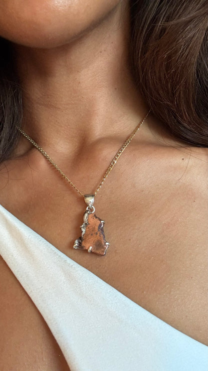 SAÉA Copper Dolomite Curb Link Necklace