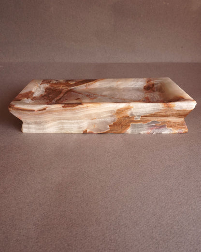 Desert ivory, clay, and gray | SAÉA Onyx Catchall Tray