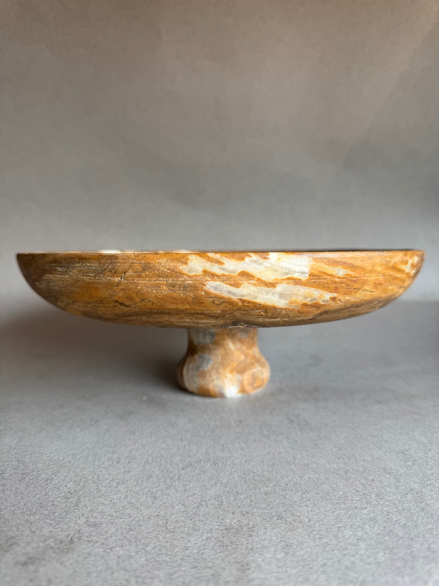 Ivory, blush, and sandstone | SAÉA Centerpiece Pedestal Bowl