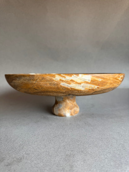 Ivory, blush, and sandstone | SAÉA Centerpiece Pedestal Bowl