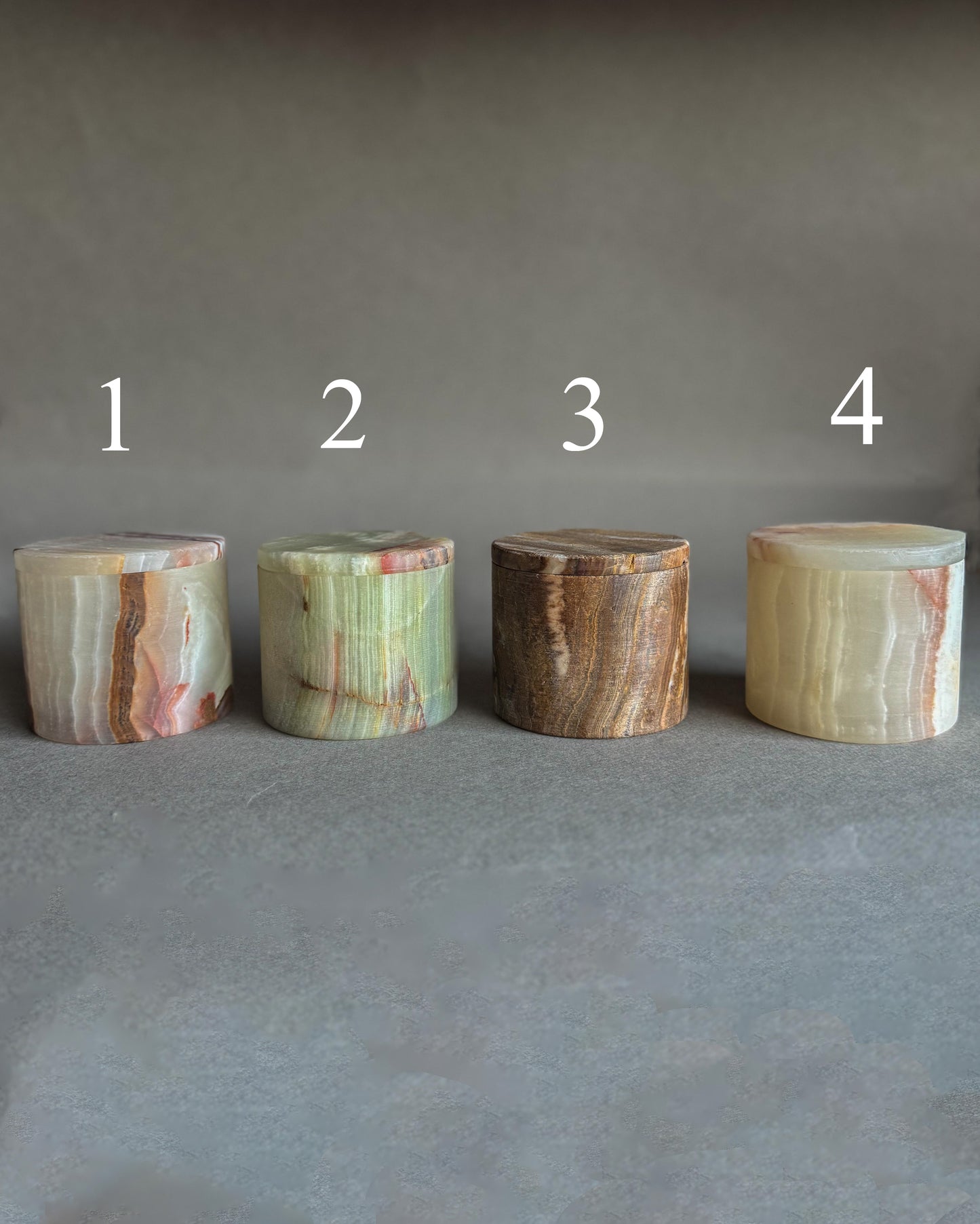 Petite Keepsake Jars | Hand-carved from Natural Stone