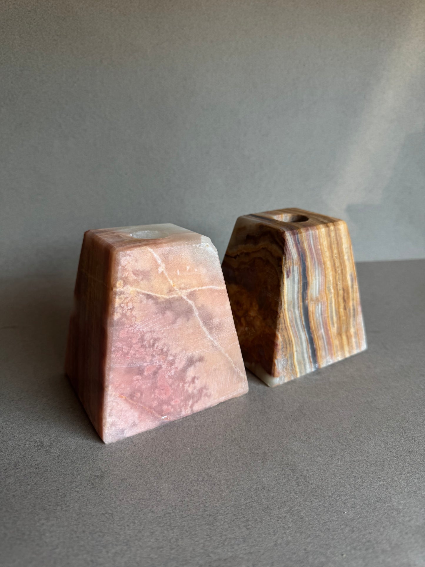 Blush & Clay | SAÉA Pyramid Taper Candle Holders