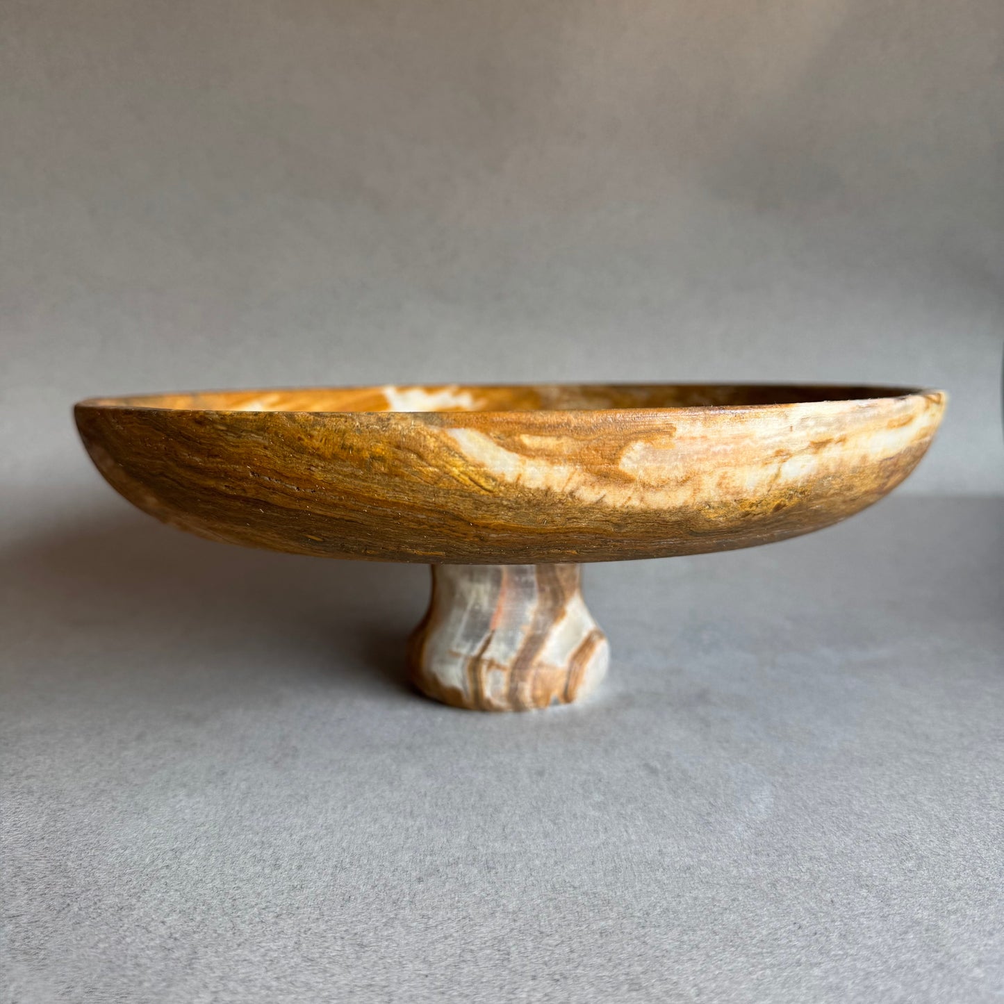 Ivory, blush, and sandstone | SAÉA Centerpiece Pedestal Bowl