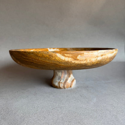 Ivory, blush, and sandstone | SAÉA Centerpiece Pedestal Bowl