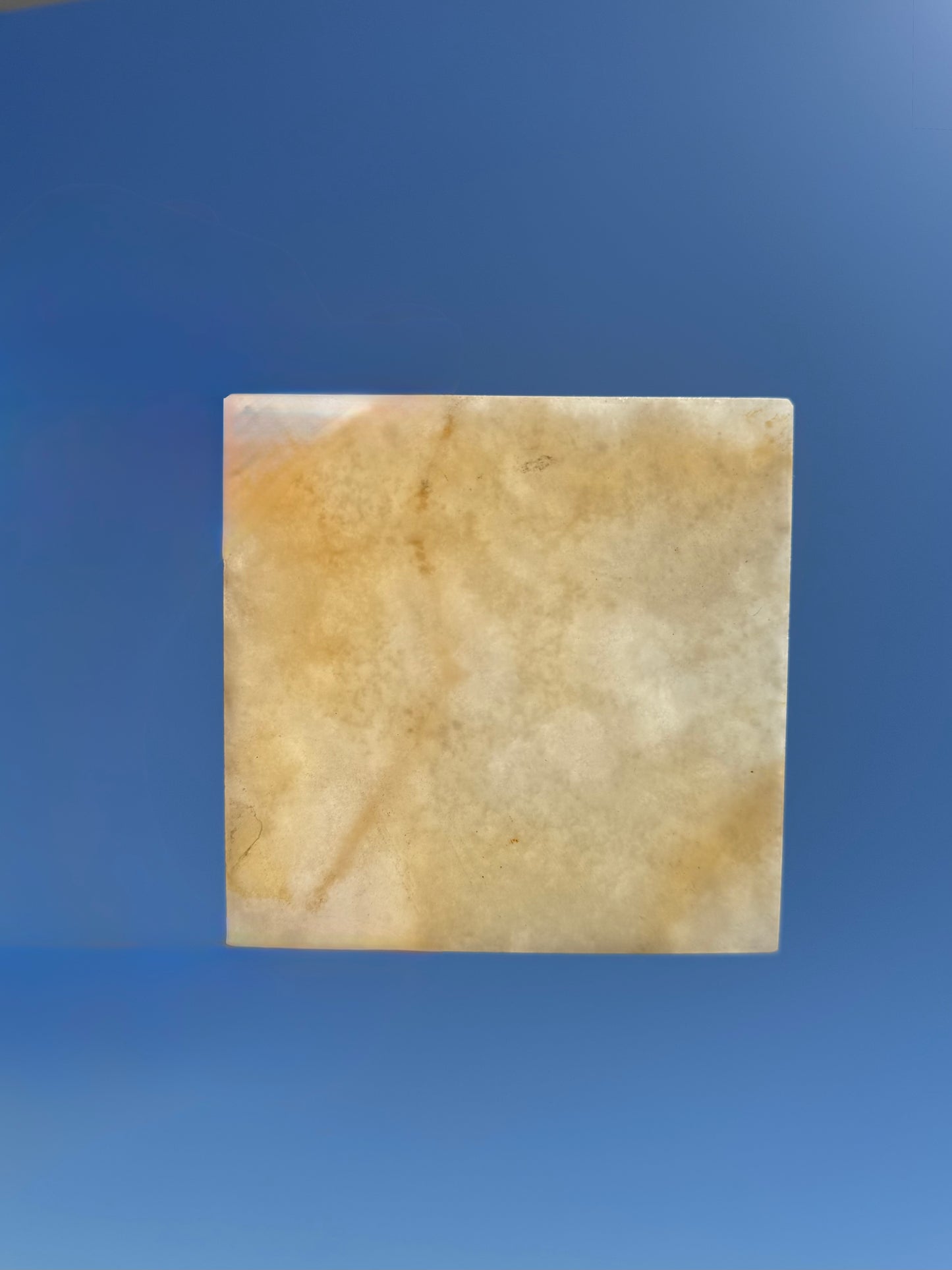 Golden Clay & Burnt Caramel | SAÉA Square Onyx Coaster Set