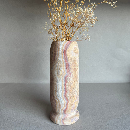 Alabaster, rust, and flame | SAÉA Origin Vase