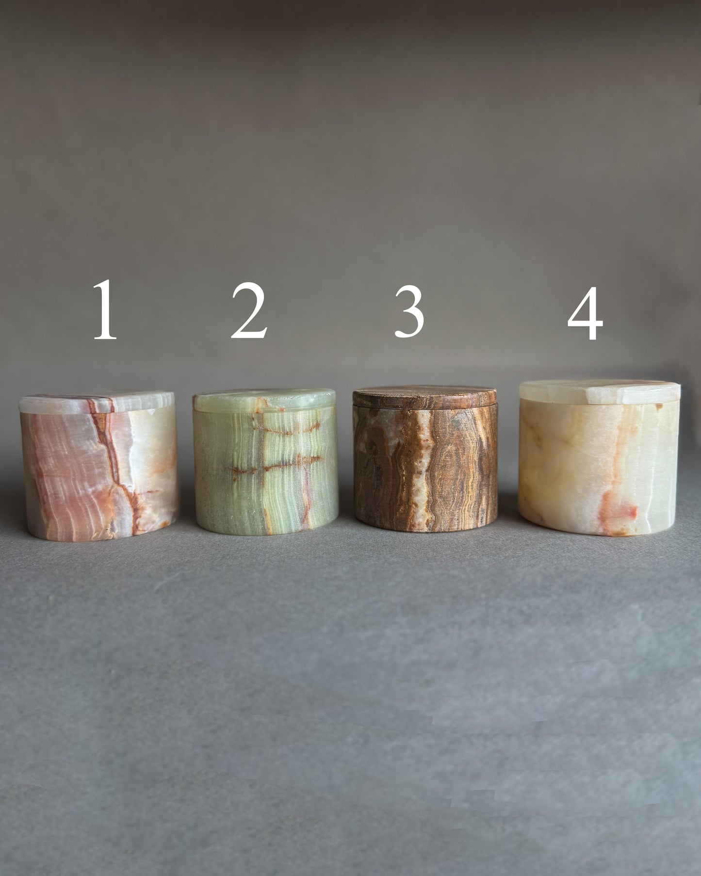 Petite Keepsake Jars | Hand-carved from Natural Stone