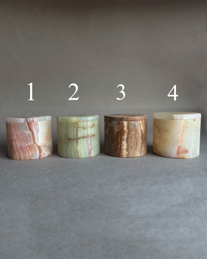 Petite Keepsake Jars | Hand-carved from Natural Stone