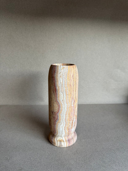 Alabaster, rust, and flame | SAÉA Origin Vase