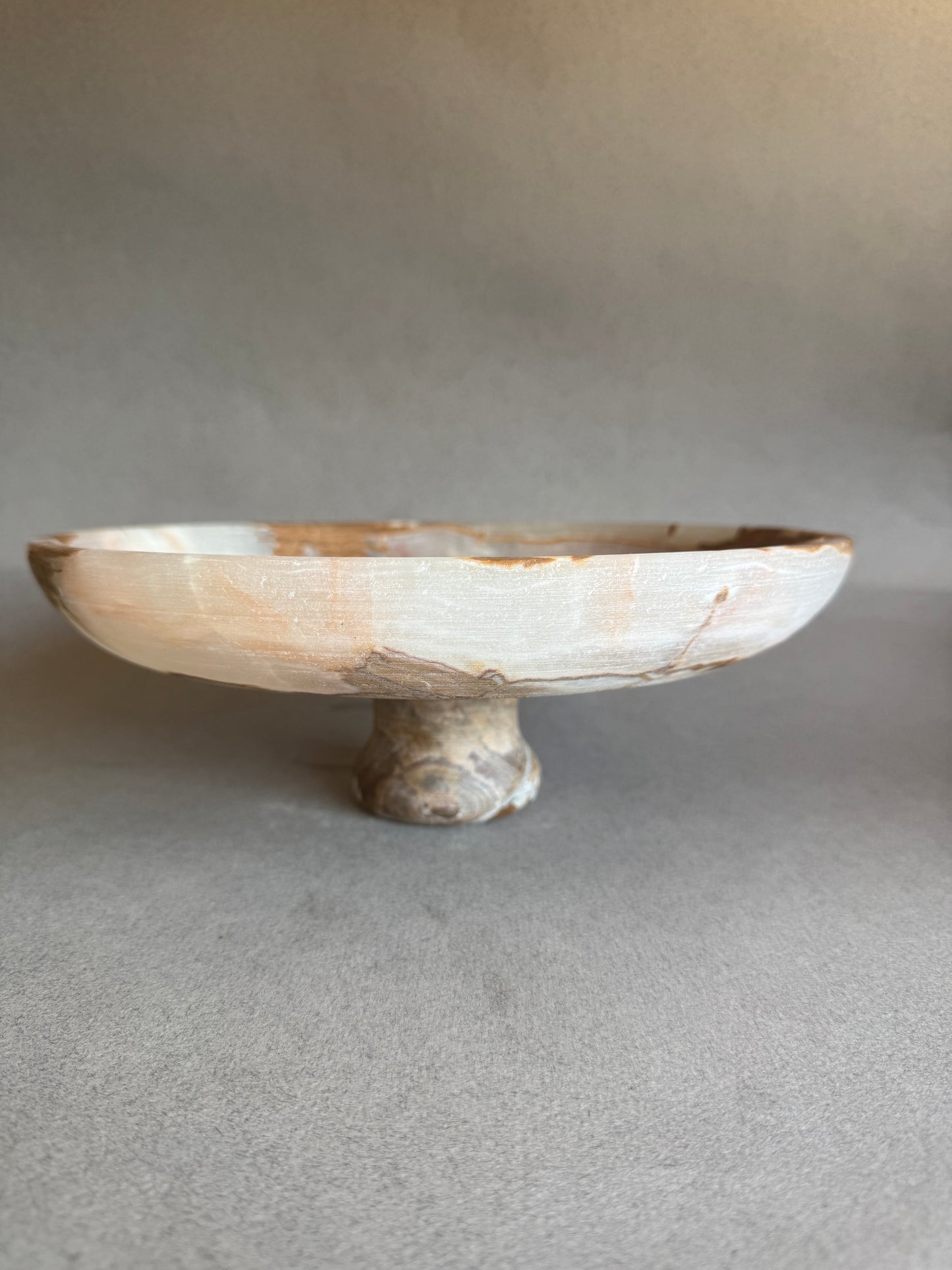 Honey, amber, and terracotta | SAÉA Centerpiece Pedestal Bowl