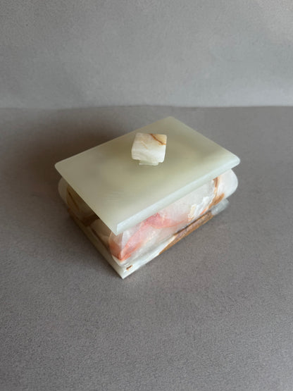 Nude Green & Blush | SAÉA Storage Box with Lid