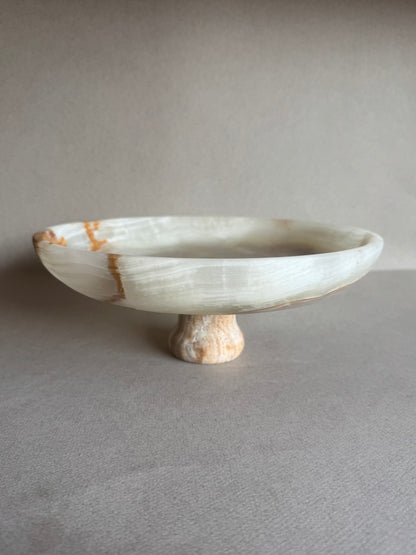 Desert ivory, rust, and blush | SAÉA Centerpiece Pedestal Bowl