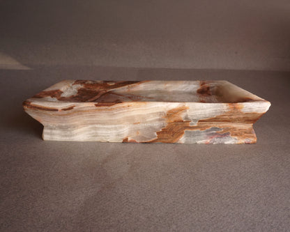 Desert ivory, clay, and gray | SAÉA Onyx Catchall Tray