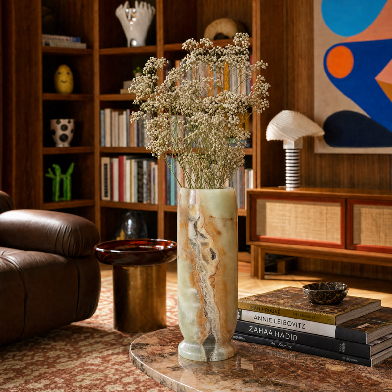 Rare Wavy Celadon & Goldenvein | SAÉA Origin Vase
