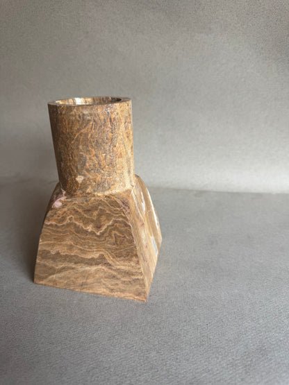 Chocolate, cream, and sand | SAÉA Dune Vase