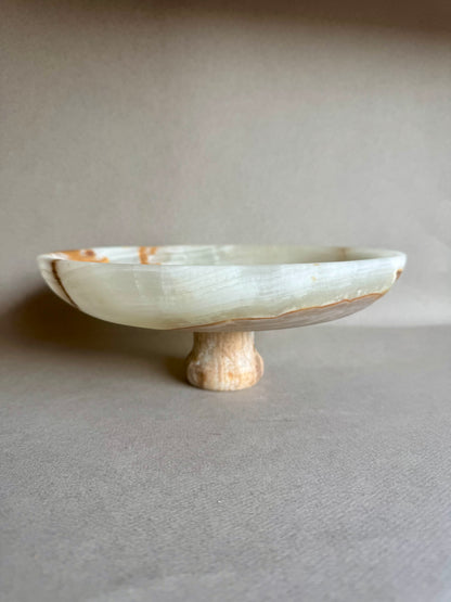 Desert ivory, rust, and blush | SAÉA Centerpiece Pedestal Bowl