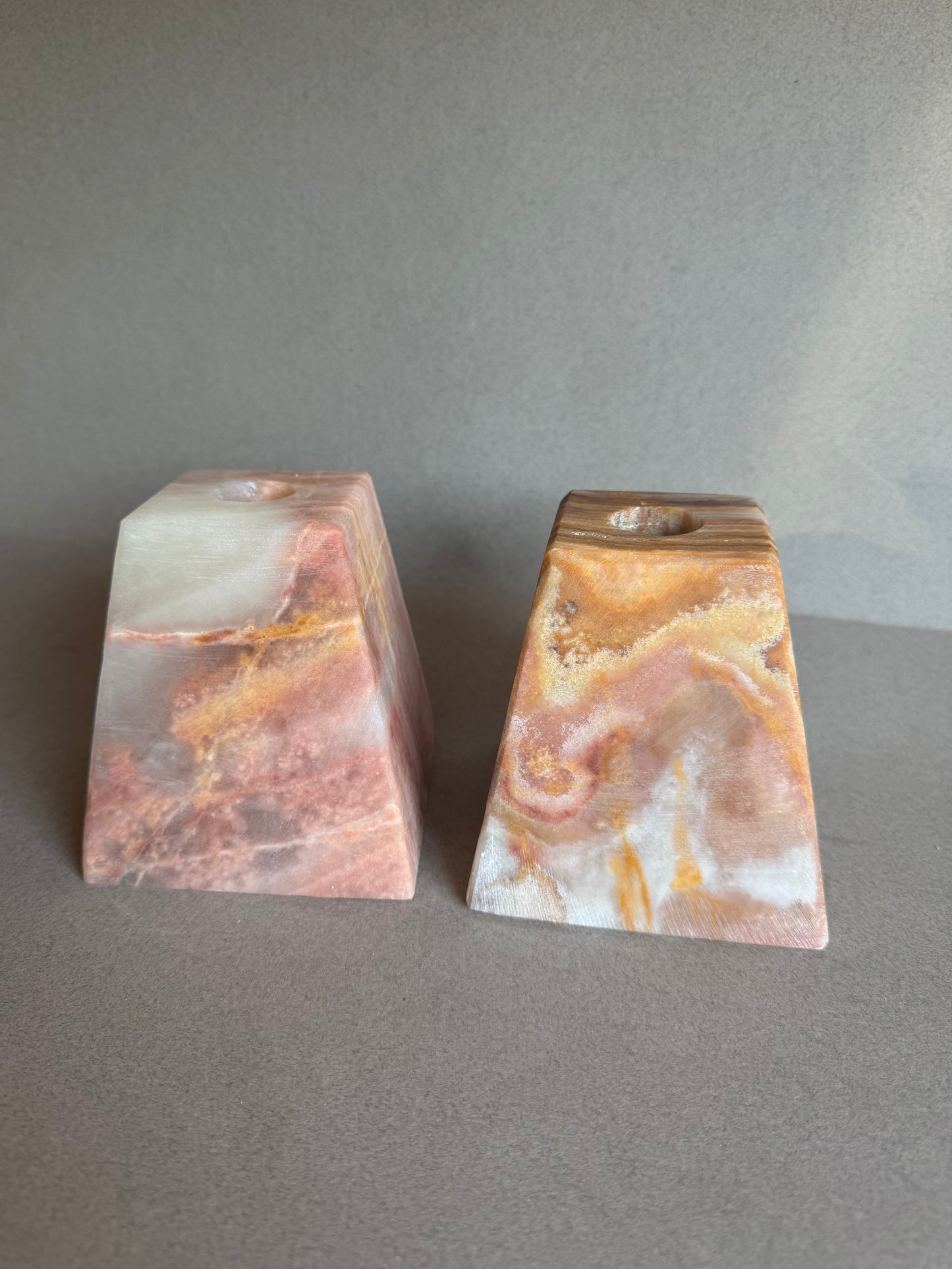 Blush & Clay | SAÉA Pyramid Taper Candle Holders