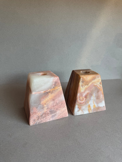 Blush & Clay | SAÉA Pyramid Taper Candle Holders