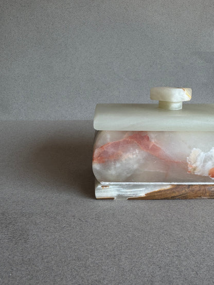 Nude Green & Blush | SAÉA Storage Box with Lid