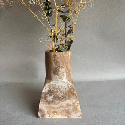 Chocolate, cream, and sand | SAÉA Dune Vase