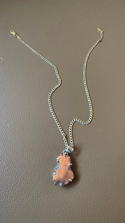 SAÉA Copper Dolomite Curb Link Necklace