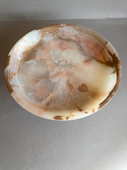 Honey, amber, and terracotta | SAÉA Centerpiece Pedestal Bowl