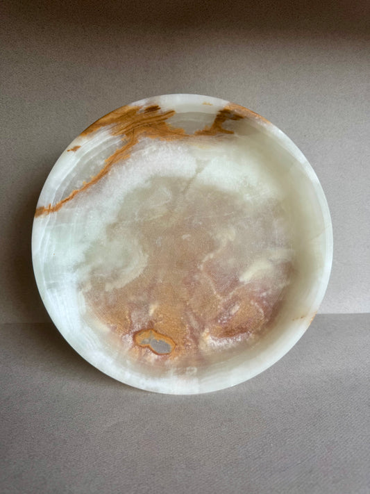 Desert ivory, rust, and blush | SAÉA Centerpiece Pedestal Bowl