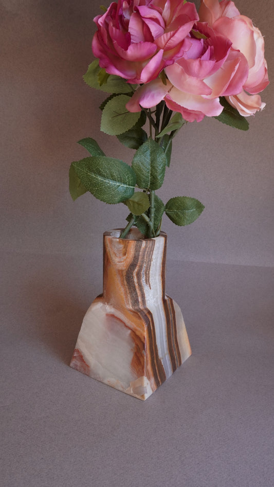 Cream, peach, and clay | SAÉA Dune Vase