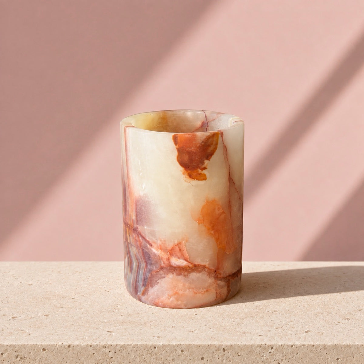 Blush, Burgundy & Amber | SAÉA Straight Onyx Vessel