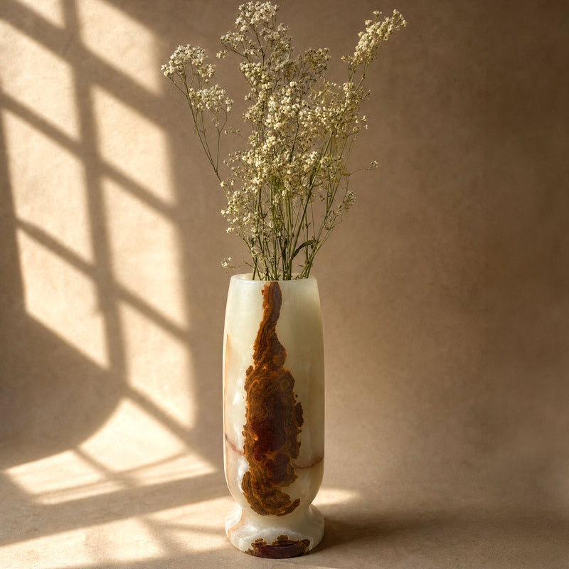 Fiery Tobacco & Ivory | SAÉA Origin Vase