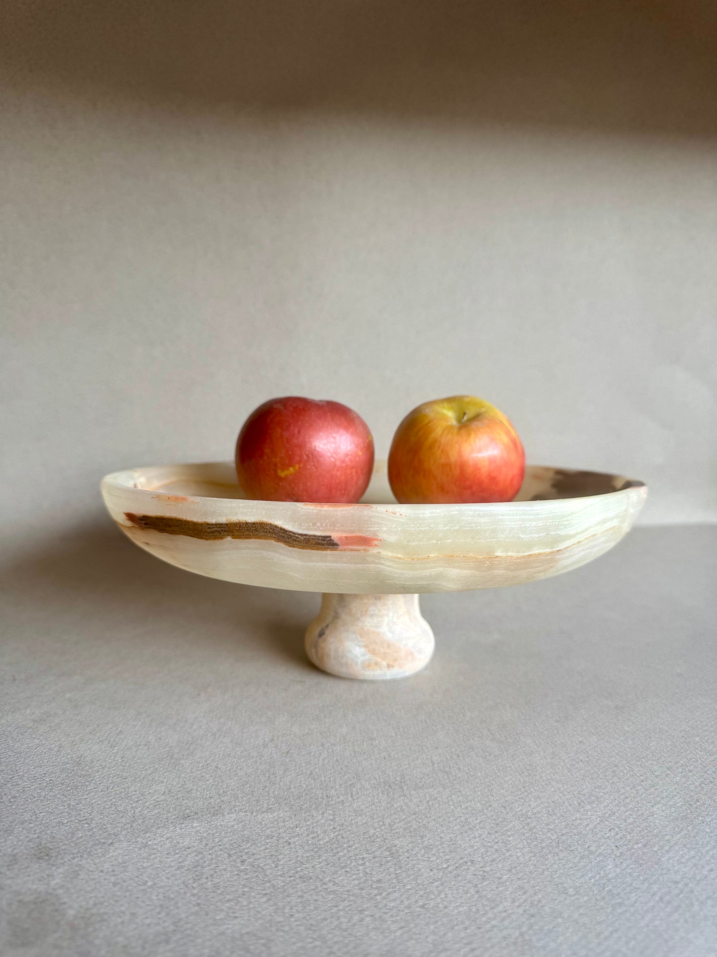 Opal, clay, and sand | SAÉA Centerpiece Pedestal Bowl