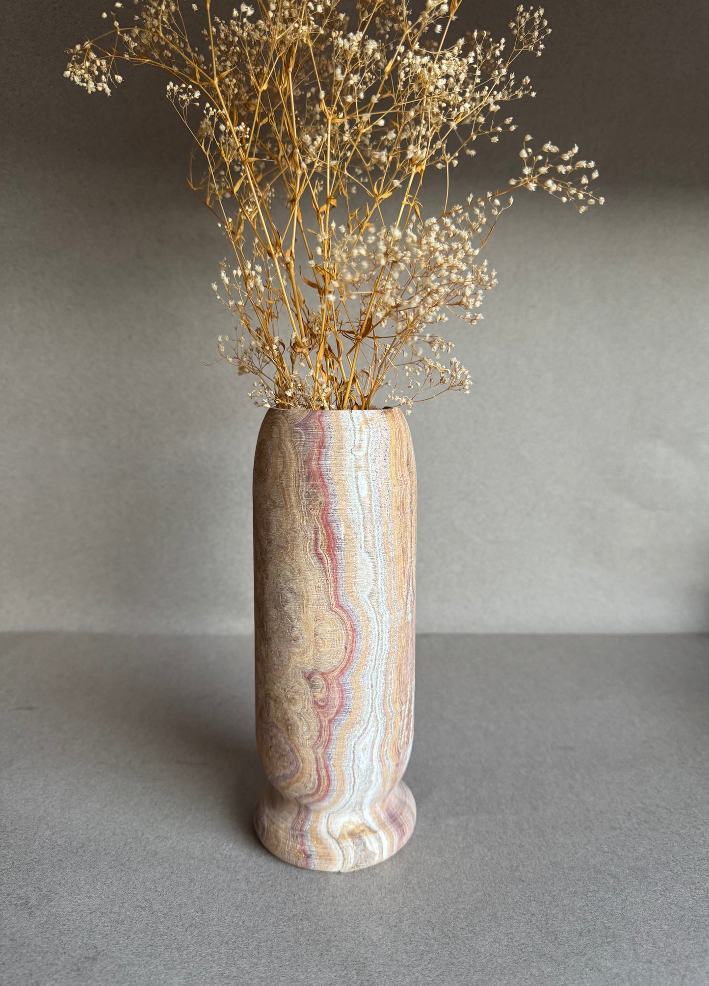 Alabaster, rust, and flame | SAÉA Origin Vase