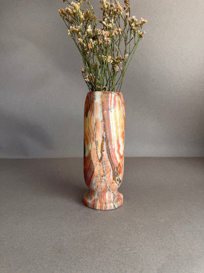 Cream, honey, and warm rust | SAÉA Origin Vase