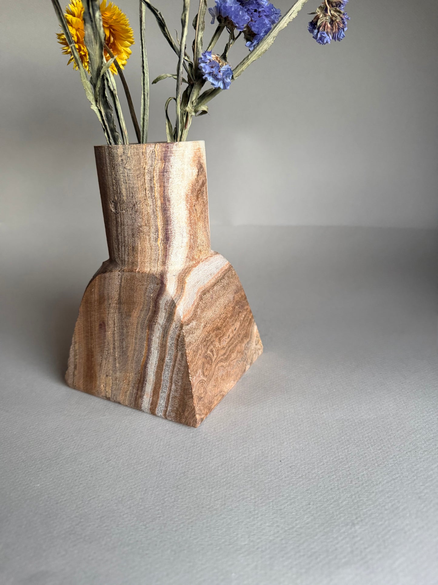 Striped brown & cream | SAÉA Dune Vase