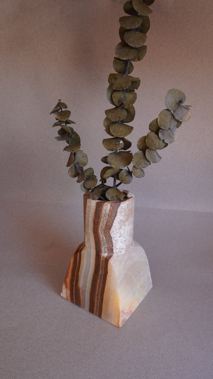Cream, peach, and clay | SAÉA Dune Vase