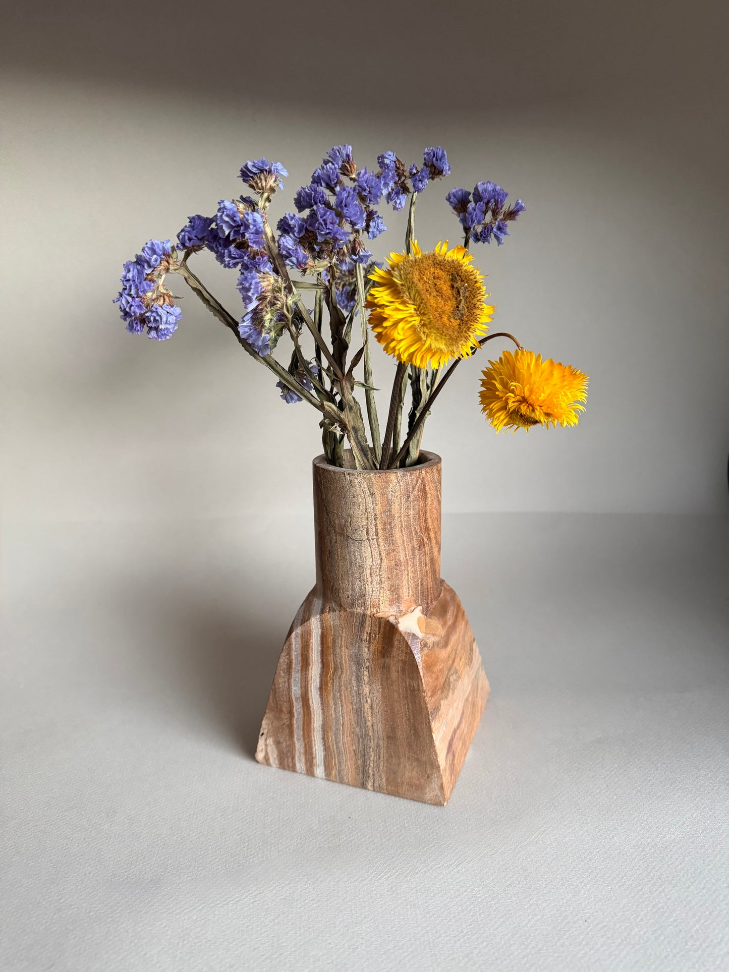 Striped brown & cream | SAÉA Dune Vase