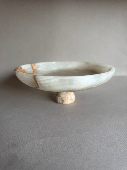 Desert ivory, rust, and blush | SAÉA Centerpiece Pedestal Bowl