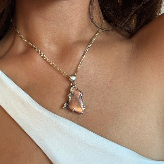 SAÉA Copper Dolomite Curb Link Necklace