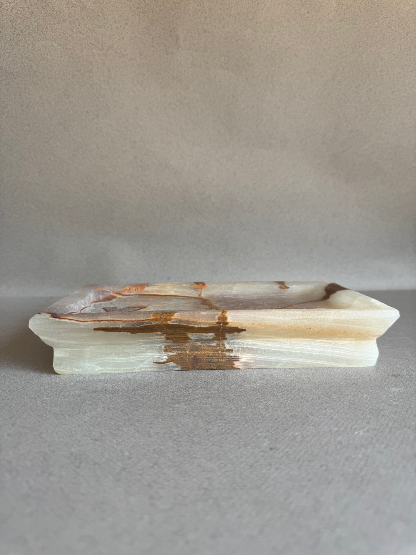 Cream, honey, and terracotta | SAÉA Onyx Catchall Tray