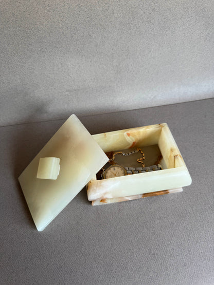 Cream, green and blush | SAÉA Storage Box with Lid