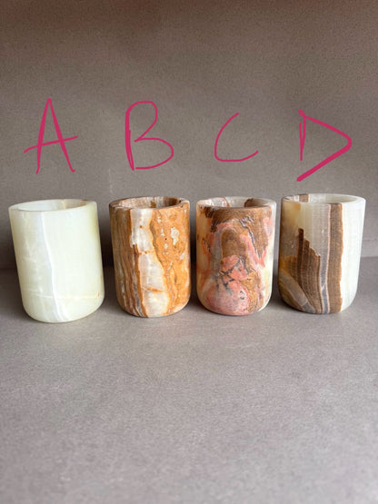 Blush, sandstone, and light | SAÉA Flat Onyx Vessel