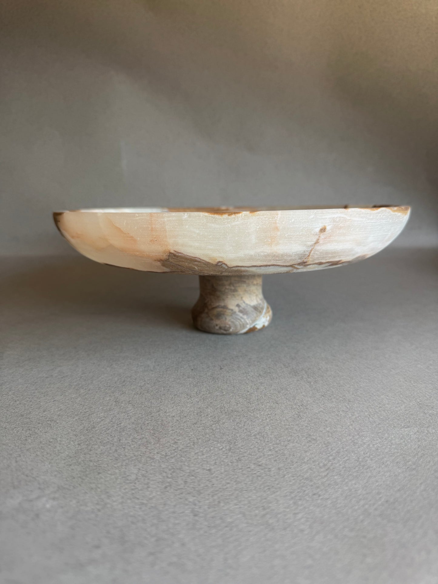 Honey, amber, and terracotta | SAÉA Centerpiece Pedestal Bowl