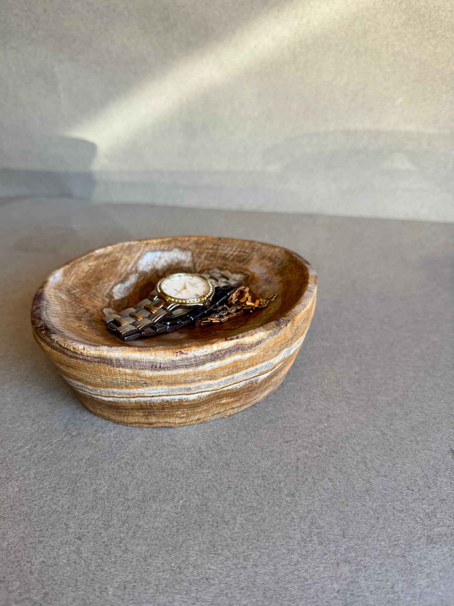 Brown, cream, and amber | SAÉA Catchall Bowl
