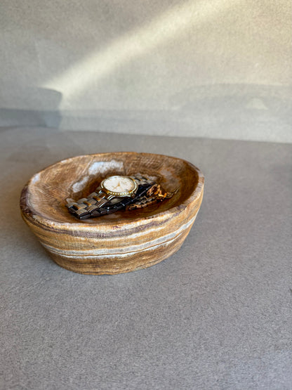 Brown, cream, and amber | SAÉA Catchall Bowl