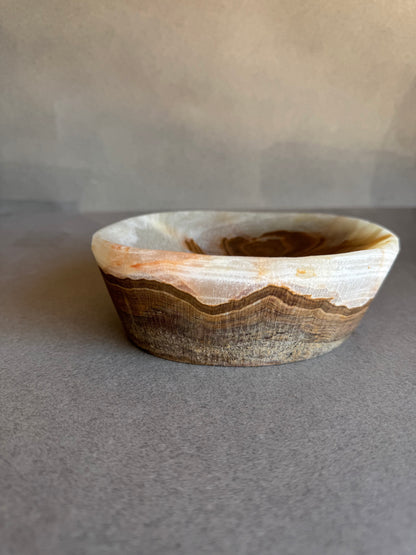 Cream, grey, and golden brown | SAÉA Catchall Bowl