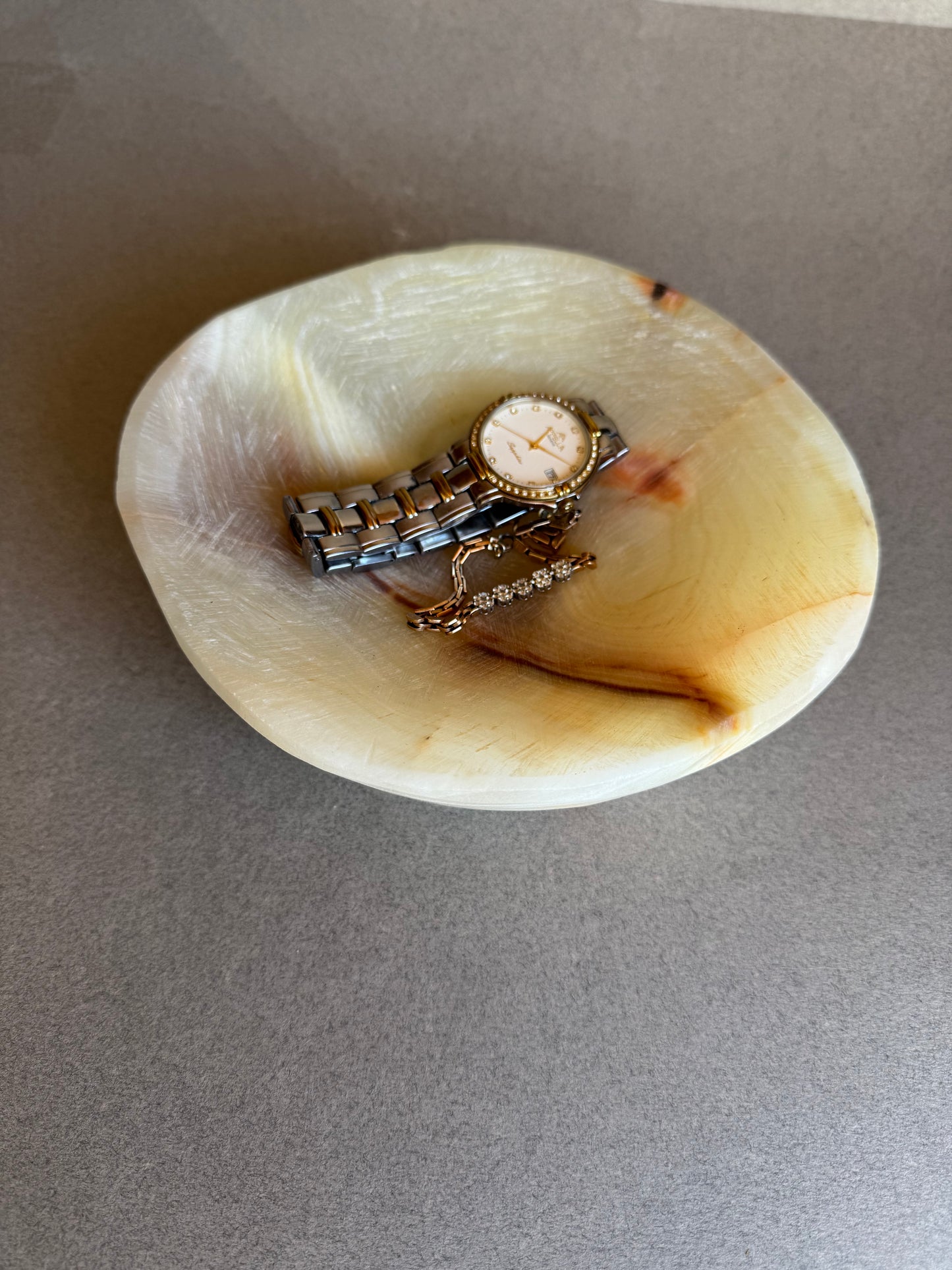 Soft amber and golden cream | SAÉA Catchall Bowl