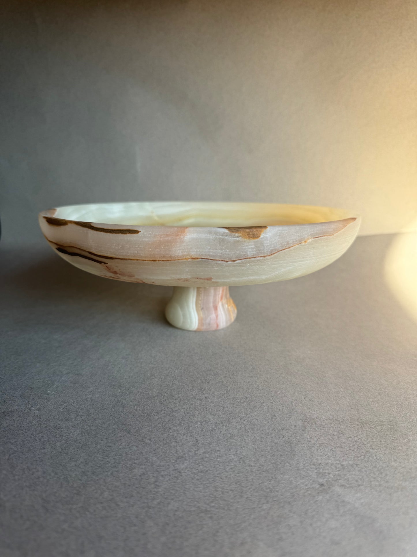 Ivory, caramel, and sand | SAÉA Centerpiece Pedestal Bowl