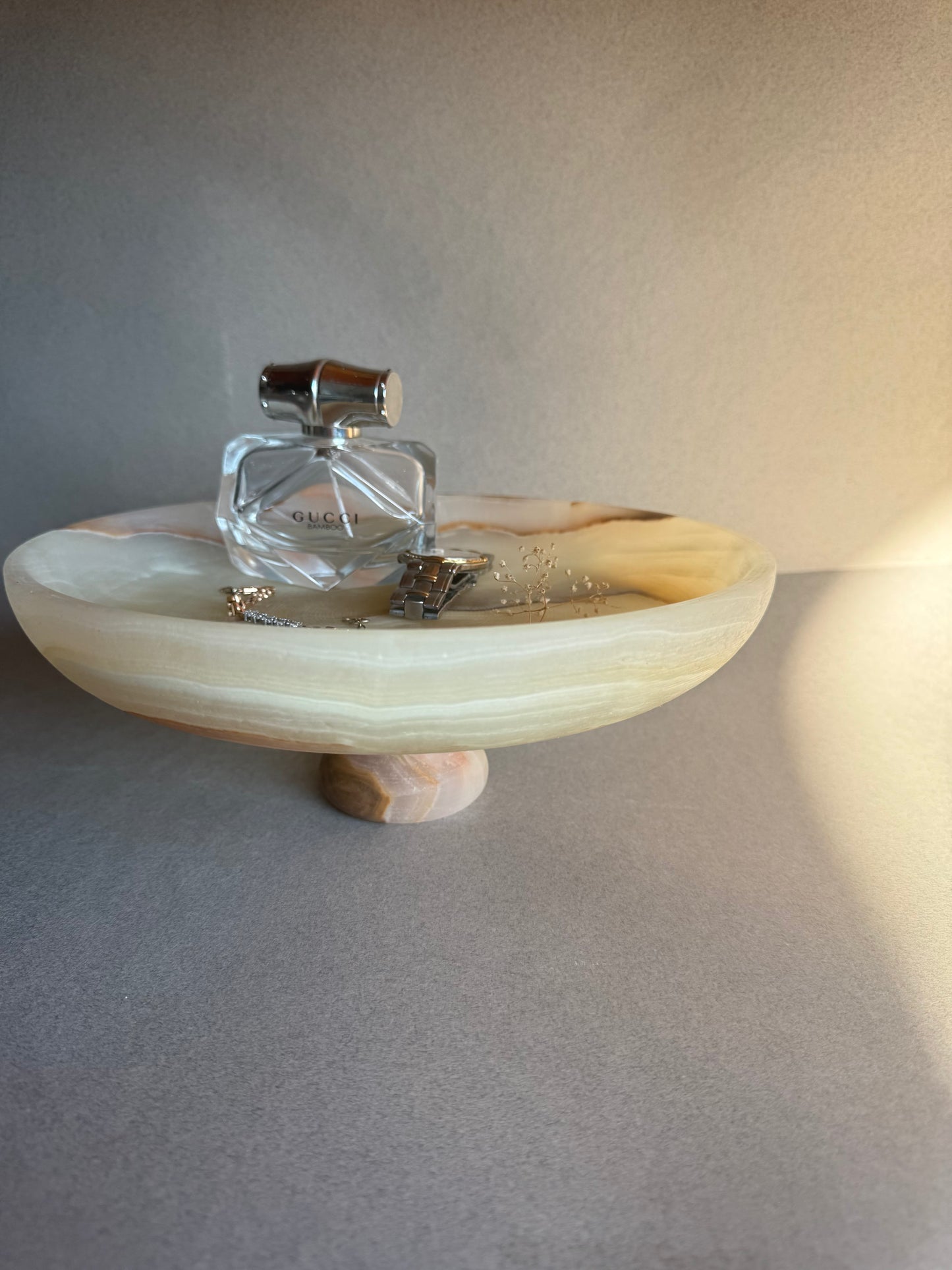 Ivory, caramel, and sand | SAÉA Centerpiece Pedestal Bowl