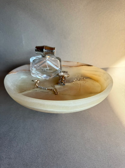 Ivory, caramel, and sand | SAÉA Centerpiece Pedestal Bowl
