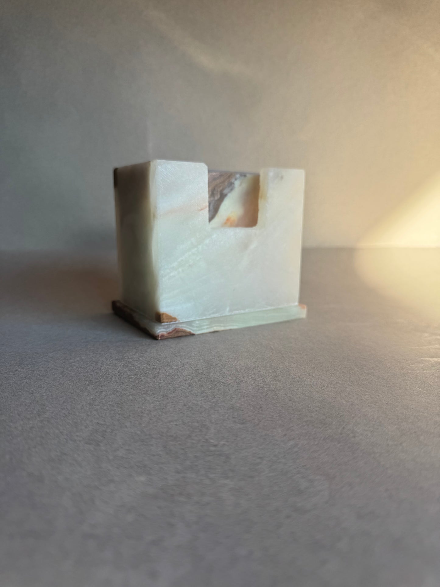 Ivory, Cream, and Honey | SAÉA Square Onyx Coaster Set
